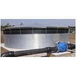 over 36' Diameter Galvanised steel Water tanks, Liners and Lids